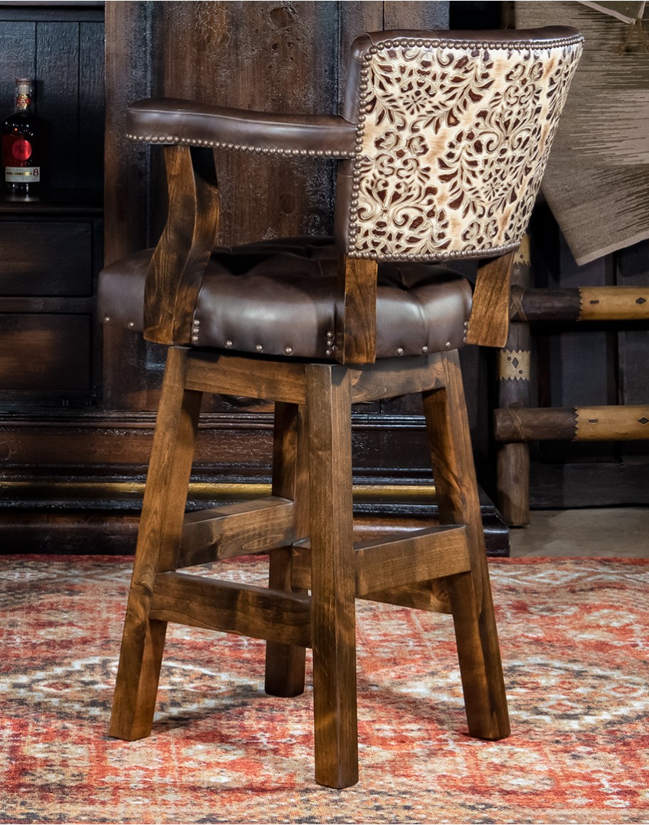 Chisum Legacy Leather Barstool