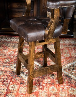 Chisum Legacy Leather Barstool