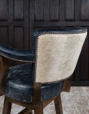 Chisum TX Blue Western Barstool