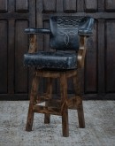 Chisum TX Blue Western Barstool