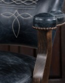 Chisum TX Blue Western Barstool