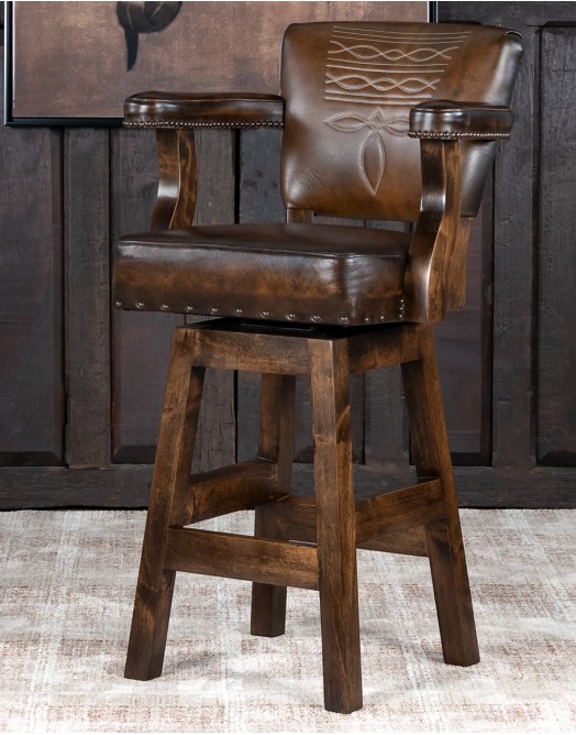 Chisum TX Brown Barstool