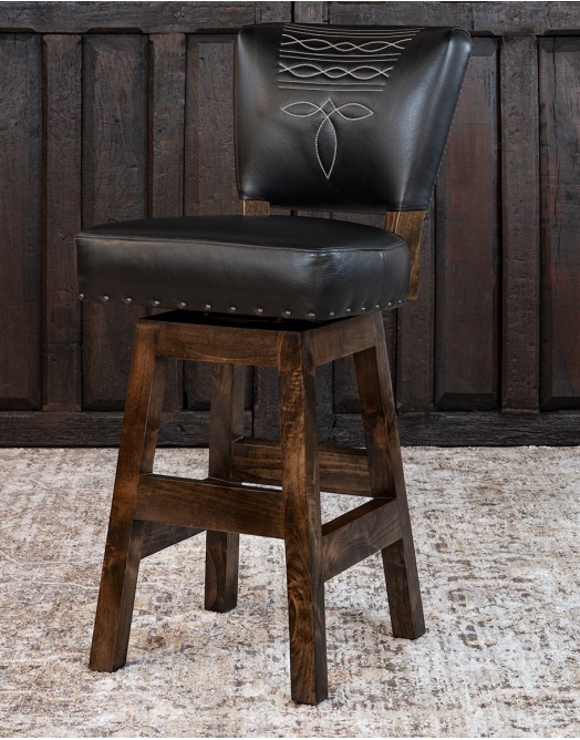 Chisum TX Midnight Armless Barstool