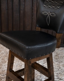 Chisum TX Midnight Armless Barstool Chisum TX Midnight Armless Barstool