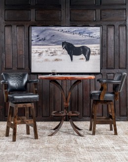 Chisum TX Midnight Barstool