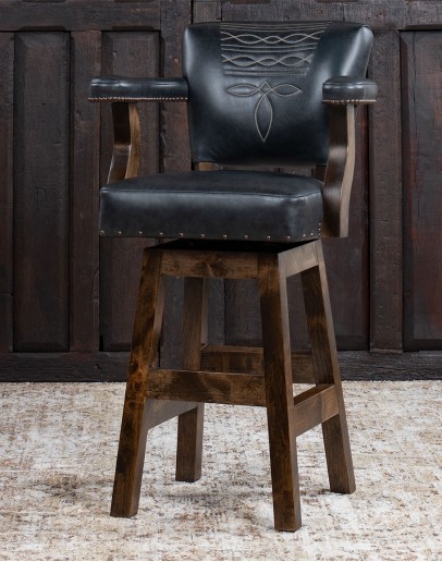 Chisum TX Midnight Barstool Chisum TX Midnight Barstool