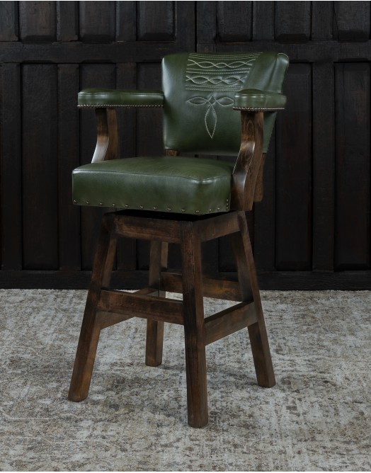 Chisum TX Green Barstool