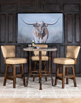 Chisum Tx Palomino Armless Barstool
