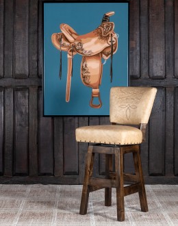 Chisum Tx Palomino Armless Barstool