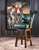 Axis & Olive Swivel Western Bar Chair