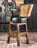 Axis & Olive Swivel Western Bar Chair