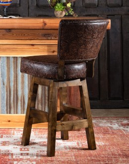 Chisum Western Armless Barstool