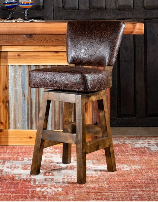 Chisum Western Armless Barstool