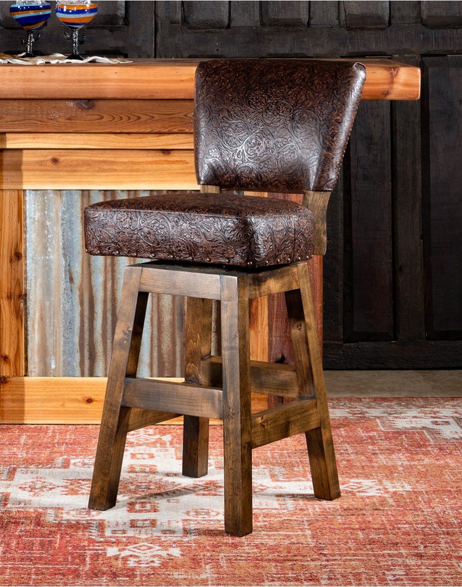 Chisum Western Armless Barstool