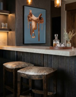 Ivory Croc Saddle Stool Ivory Croc Saddle Stool