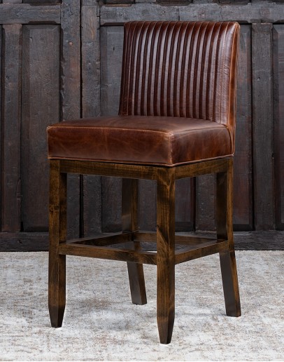 Sloane Sycamore Leather Barstool Sloane Sycamore Leather Barstool
