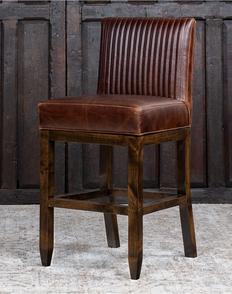 Sloane Sycamore Leather Barstool Sloane Sycamore Leather Barstool