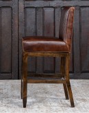 Sloane Sycamore Leather Barstool
