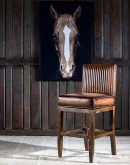 Sloane Mocha Leather Barstool