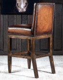 Sloane Mocha Leather Barstool