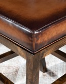 Sloane Mocha Leather Barstool