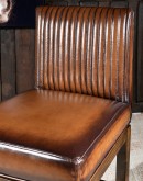 Sloane Mocha Leather Barstool