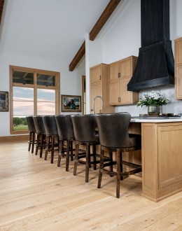 Stella Moss Leather Barstool