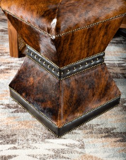 Winchester Cowhide Counter Stool counter stool in all over cowhide