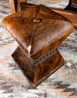 Winchester Cowhide Counter Stool counter stool in all over cowhide