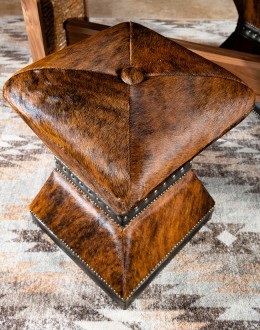 Winchester Cowhide Counter Stool counter stool in all over cowhide