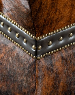 Winchester Cowhide Counter Stool counter stool in all over cowhide