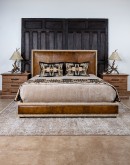 Berne Leather Bed