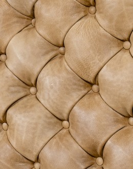 Brentwood Palomino Tufted Leather Bed