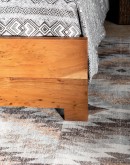 modern rustic lived edge bed