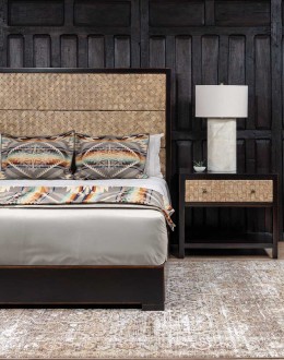 Llano Sand Leather Bed