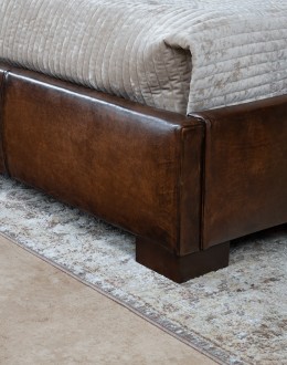 Monarch Leather Bed