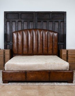 Monarch Leather Bed