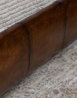 Monarch Leather Bed