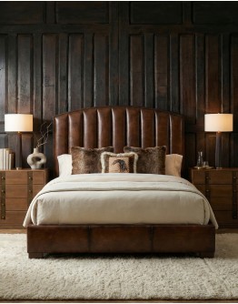Monarch Leather Bed
