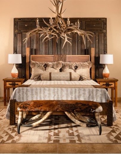 Mountain Modern Bed modern rustic lived edge bed