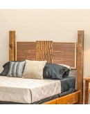 modern rustic lived edge bed