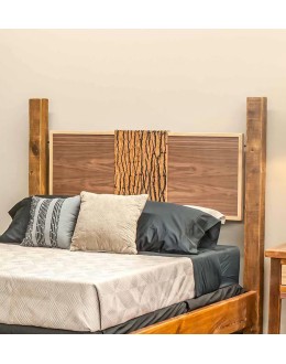 Mountain Modern Bed modern rustic lived edge bed