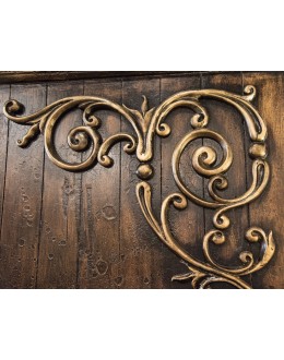 spanish style wood bed