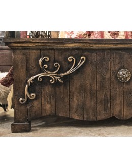 spanish style wood bed