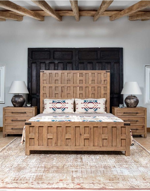 Sierra Sand Wooden Bed