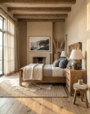Sierra Sand Wooden Bed