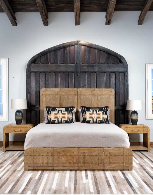 Sonora Sand Leather Bed