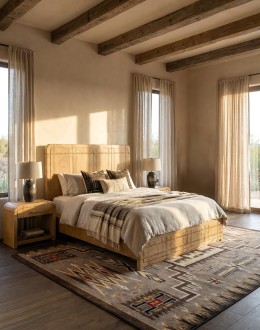 Sonora Sand Leather Bed