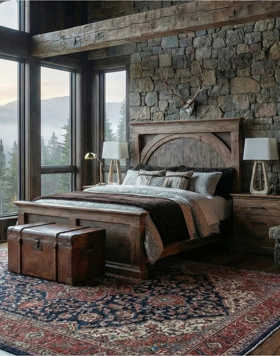 TX Corbel Wooden Bed