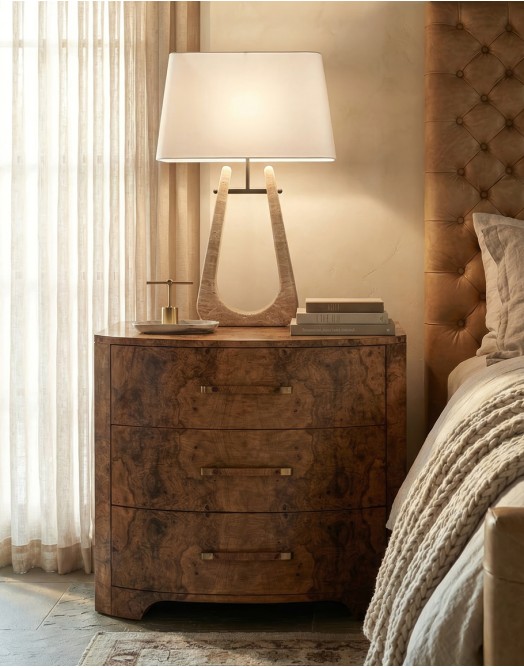 Naples Burl Wood Chest